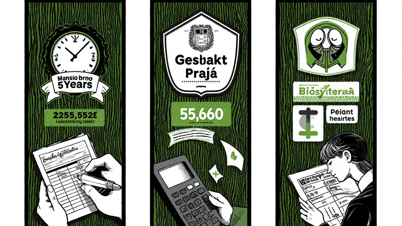 Porovnání tří psychoterapeutických programů v třech panelech s cenami, délkou a možností splátek.