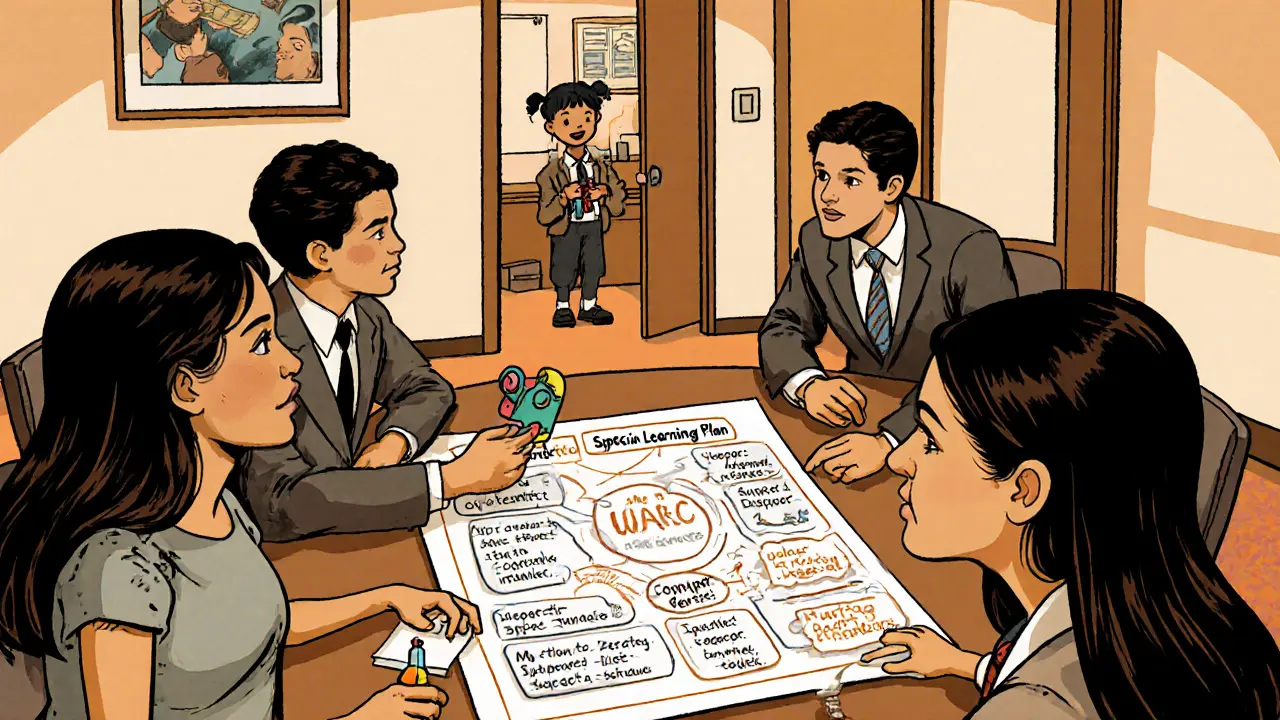 Setkání rodičů a pedagogů při tvorbě individuálního vzdělávacího plánu.