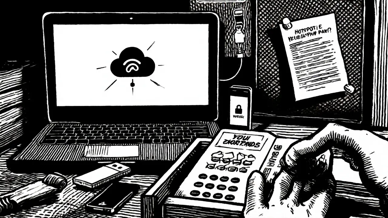 Technické zálohy: laptop, mobil, tištěná stránka plánu, USB a hovor na krizovou linku.