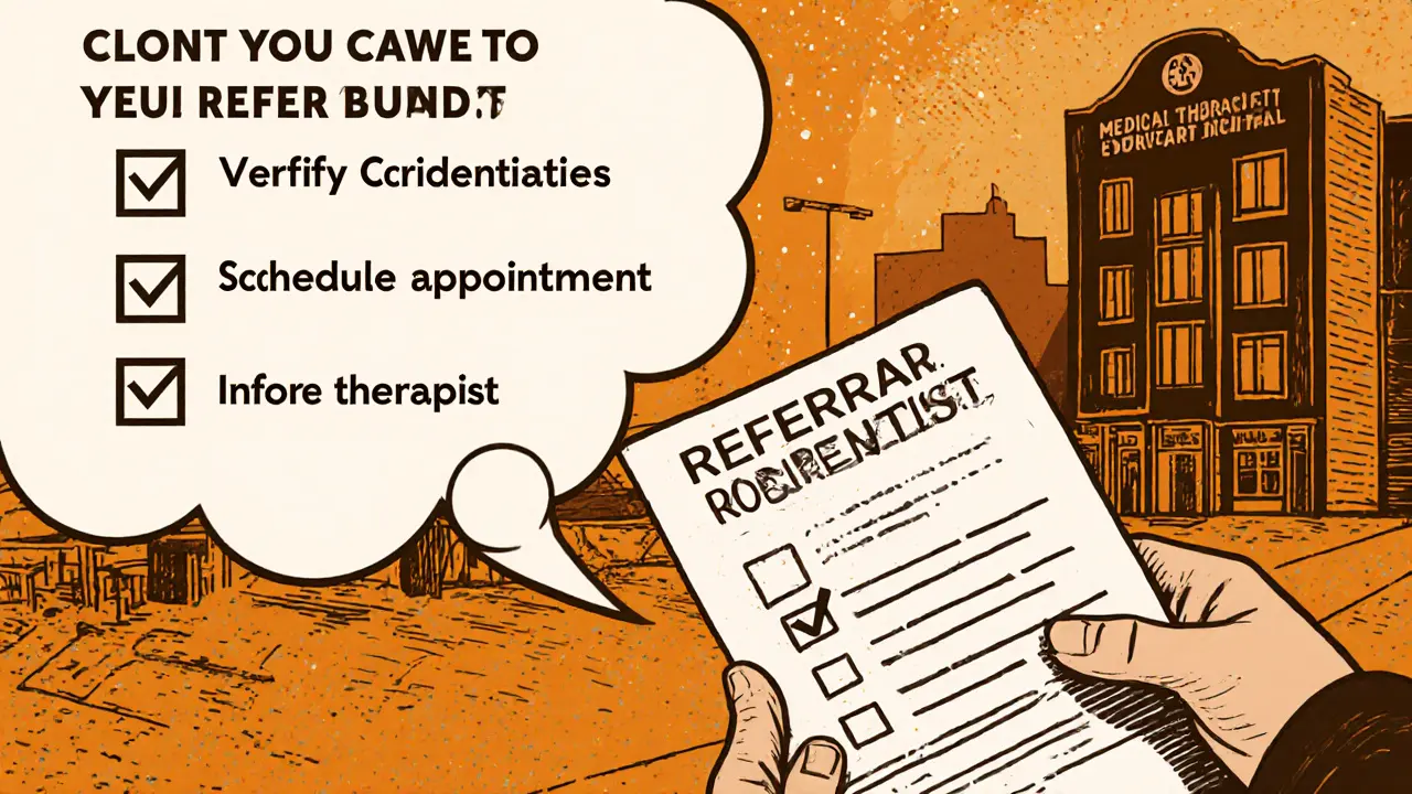 Klient dostává doporučení, kontroluje seznam kroků a cítí úlevu.