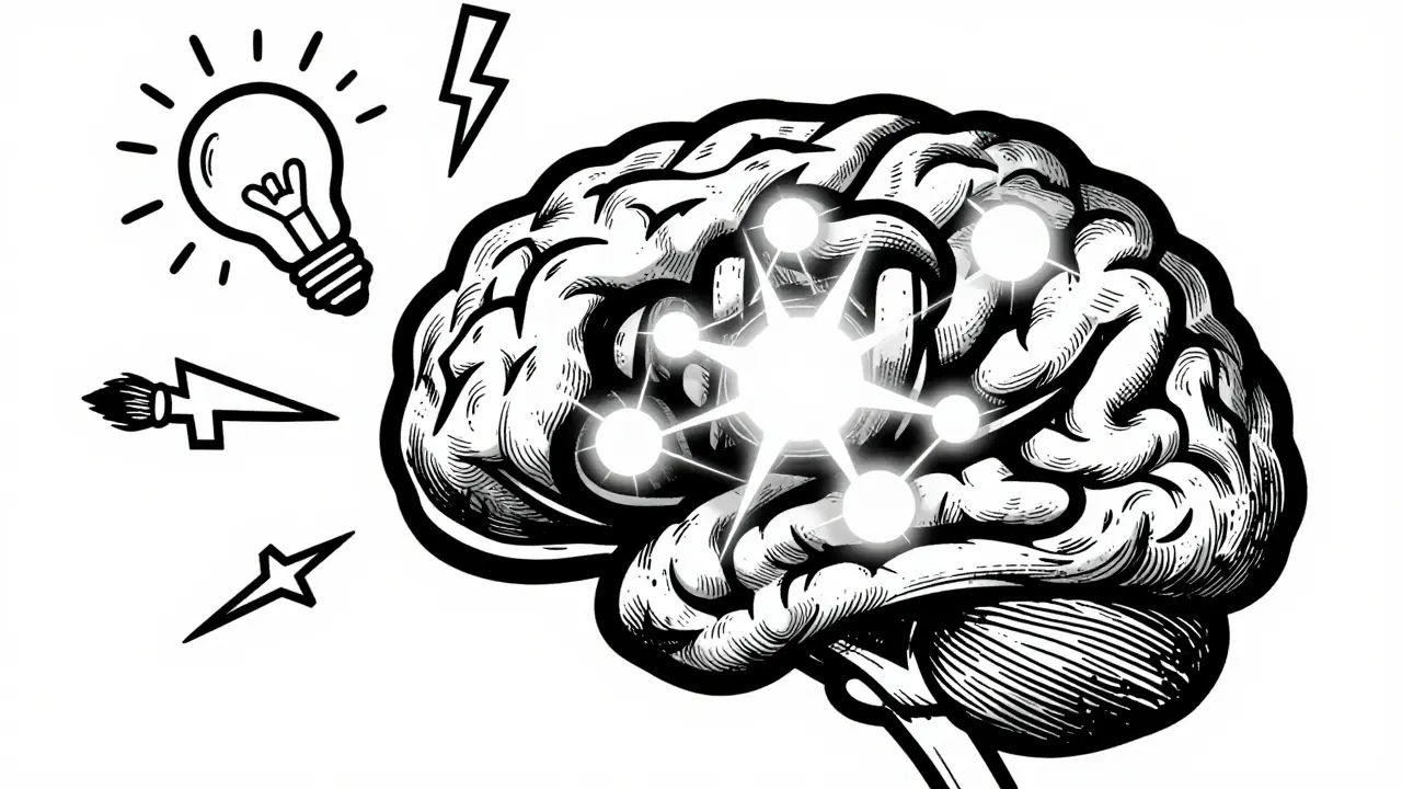 Mozek se mění na tvary kreativity a silných stránek při ADHD