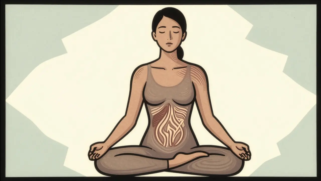 Relaxace a hluboké dýchání v komiksovém stylu