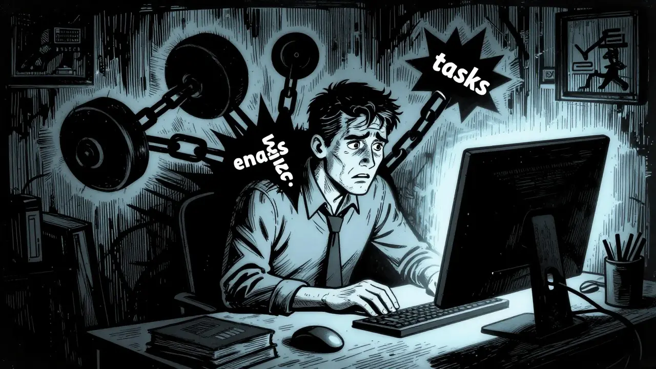 Workoholismus: Psychoterapie pracovní závislosti a hranic